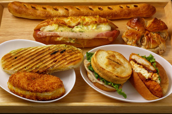 Картинка еда бутерброды +гамбургеры +канапе багет бутырброды