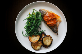 Картинка еда рыбные+блюда +с+морепродуктами рыба овощи