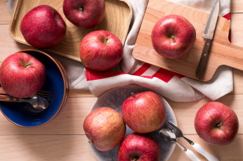 Картинка еда Яблоки фрукты плоды яблоки