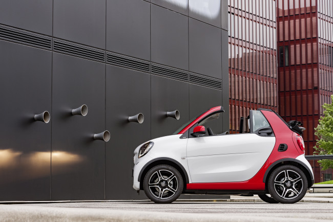 Обои картинки фото автомобили, smart, fortwo, 2016г, a453, style, urban, cabrio, passion