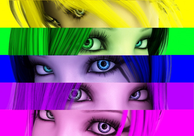 Обои картинки фото 3д графика, глаза , eyes, цвета, фон, глаза