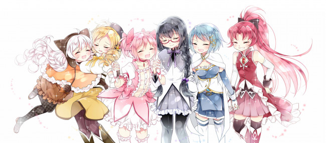 Обои картинки фото аниме, mahou shoujo madoka magika, mahou, shoujo, madoka, magica