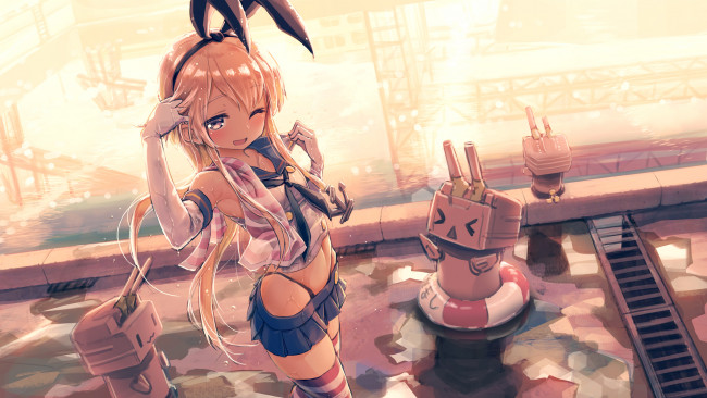 Обои картинки фото аниме, kantai collection, shimakaze, rensouhou-chan