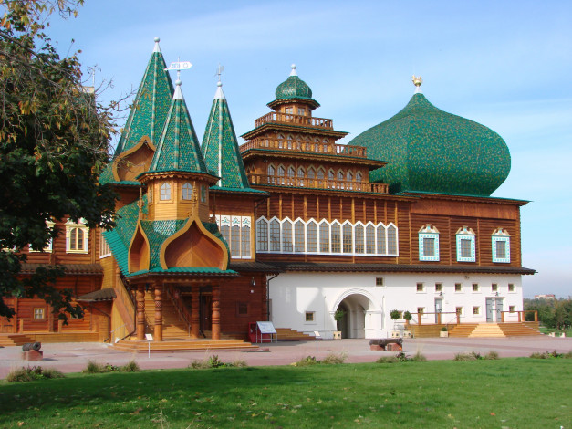 Обои картинки фото дворец царя алексея михайловича, города, москва , россия, дворец, москва, коломенское