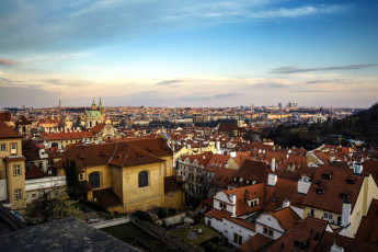 обоя города, прага , Чехия, панорама