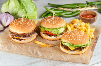 Картинка еда бутерброды +гамбургеры +канапе фри овощи гамбургер