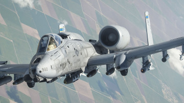 Картинка авиация боевые+самолёты a-10 ввс сша двух двигательный штурмовик fairchild republic американский одноместный thunderbolt ii