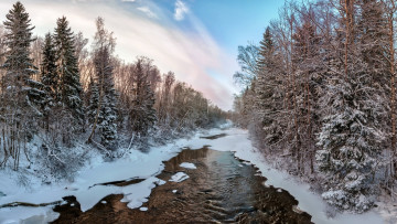 Картинка природа реки озера зима река