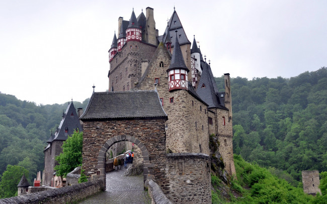 Обои картинки фото eltz castle, города, замки германии, eltz, castle