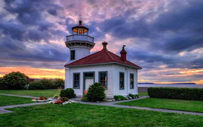 Обои картинки фото mukilteo lighthouse, washington, природа, маяки, mukilteo, lighthouse