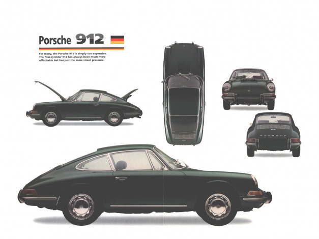 Обои картинки фото porsche, 912, 1967, автомобили