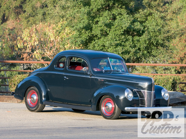 Обои картинки фото 1940, ford, deluxe, coupe, автомобили, классика