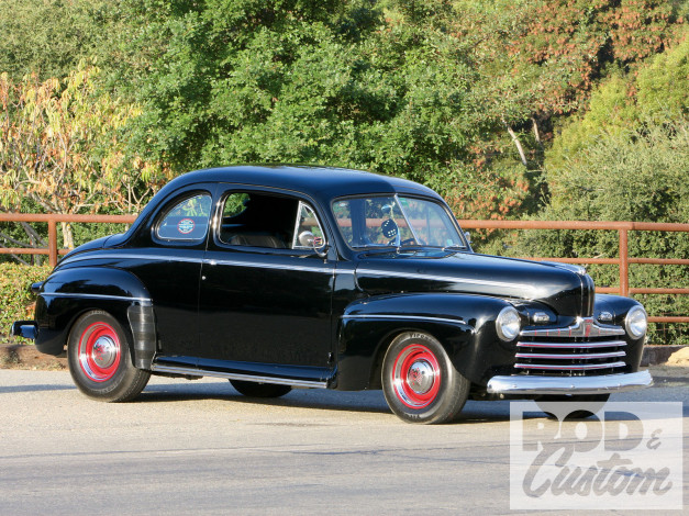 Обои картинки фото 1946, deluxe, coupe, автомобили, классика