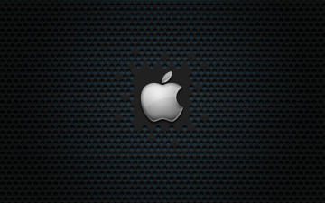 Картинка компьютеры apple тёмный яблоко логотип