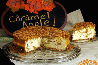 Картинка еда пироги карамель яблочный пирог
