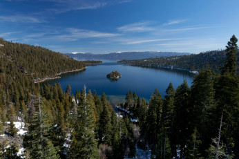 Картинка lake tahoe невада природа реки озера лес озеро