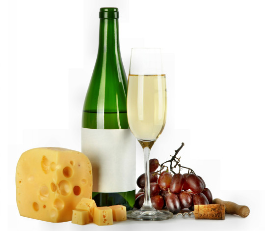 Обои картинки фото еда, напитки, вино, штопор, виноград, пробка, сыр, бокал, бутылка