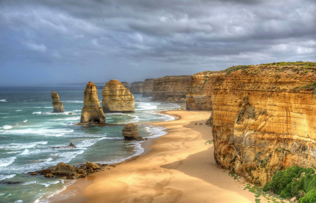 Обои картинки фото great, ocean, road, australia, природа, побережье, горы, океан, австралия