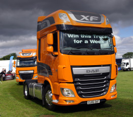 Картинка daf+xf+euro6+450 автомобили daf+ выставка улица тягач седельный грузовик тяжелый