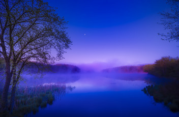 Картинка природа реки озера лес река утро рассвет туман лето