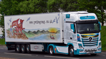 Картинка mercedes+actros автомобили mercedes+trucks тяжелый грузовик седельный тягач