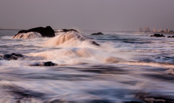 Картинка природа моря океаны вода море стихия небо камни волны
