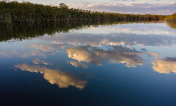 Картинка природа реки озера отражение облака озеро