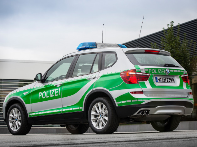 Обои картинки фото автомобили, полиция, polizei, x3, bmw, 2014г, f25