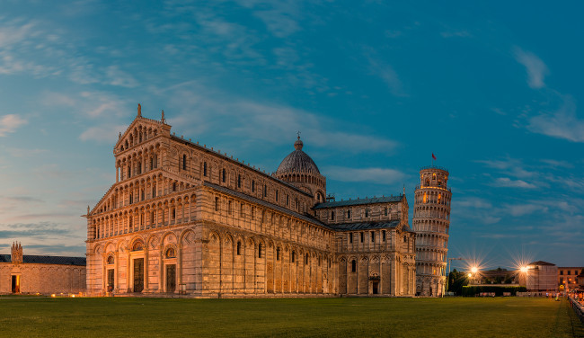 Обои картинки фото pisa cathedral and leaning tower, города, пиза , италия, башня, собор