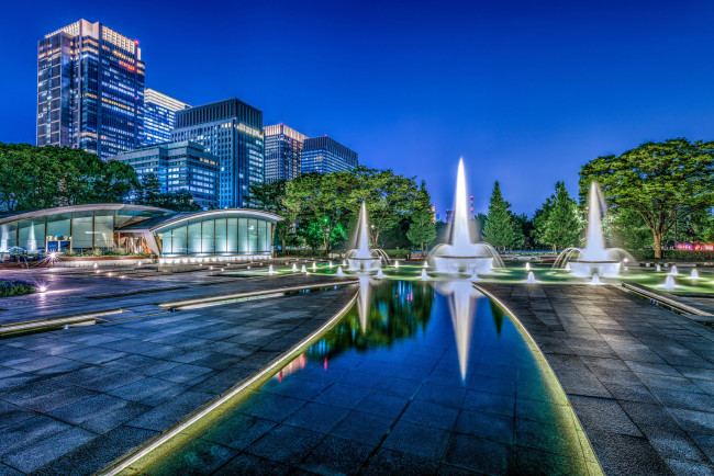 Обои картинки фото города, токио , Япония, wadakura, fountain, park, tokyo, japan, парк, фонтанов, вадакура, токио, фонтаны