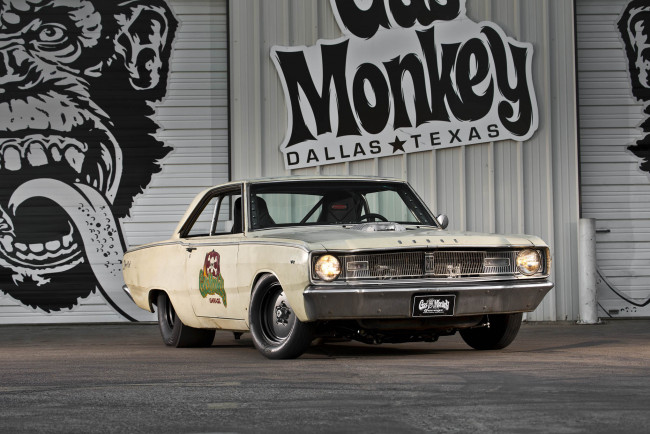 Обои картинки фото 1967-dodge-dart-hellcat-gas-monkey, автомобили, dodge
