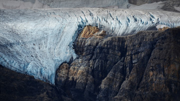 Картинка природа айсберги+и+ледники ледник скалы горы лед утес альберта канада атабаски