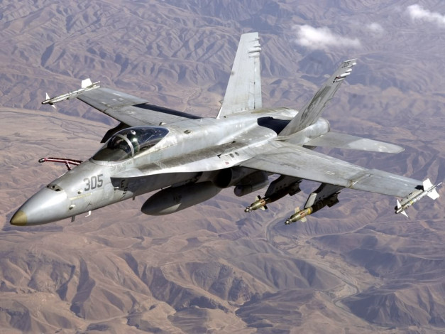 Обои картинки фото fa18c, авиация, боевые, самолёты
