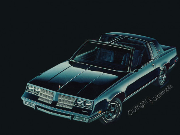 Обои картинки фото oldsmobile, calais, 1982, автомобили