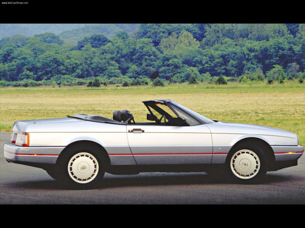 Обои картинки фото cadillac, allante, 1989, автомобили