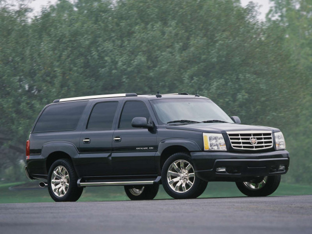 Обои картинки фото cadillac, escalade, 2002, автомобили