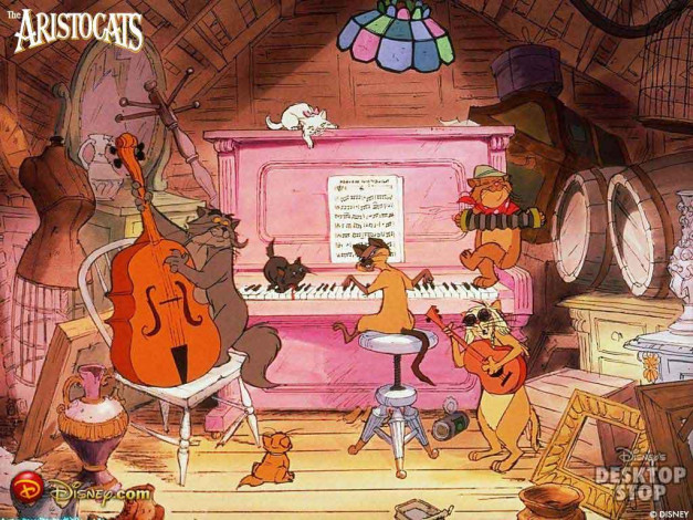 Обои картинки фото мультфильмы, the, aristocats