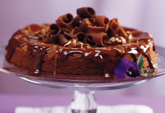 обоя еда, пирожные, кексы, печенье, шоколад, цветок