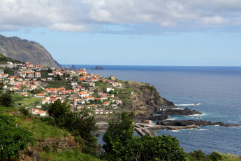 Картинка мадейра города панорамы побережье дома португалия море