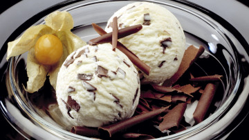 Картинка еда мороженое десерты физалис шоколад