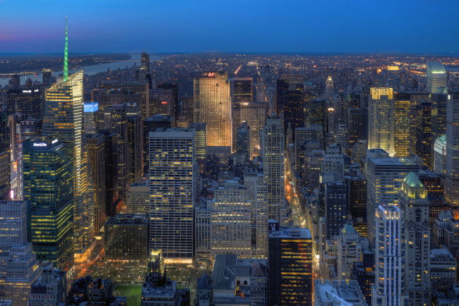 Обои картинки фото города, нью, йорк, сша, небоскребы, ночь