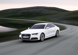 Картинка автомобили audi concept светлый 2014г quattro h-tron sportback a7