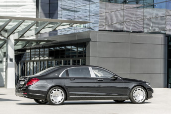 обоя автомобили, mercedes-benz, темный, s, 600, 2015г, x222, mercedes-maybach