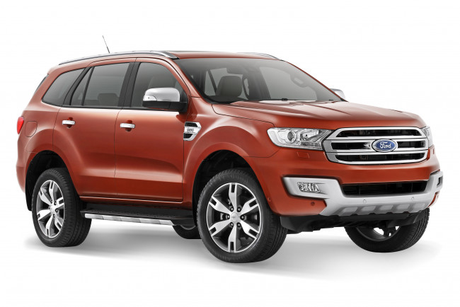 Обои картинки фото автомобили, ford, everest, 2014г, красный