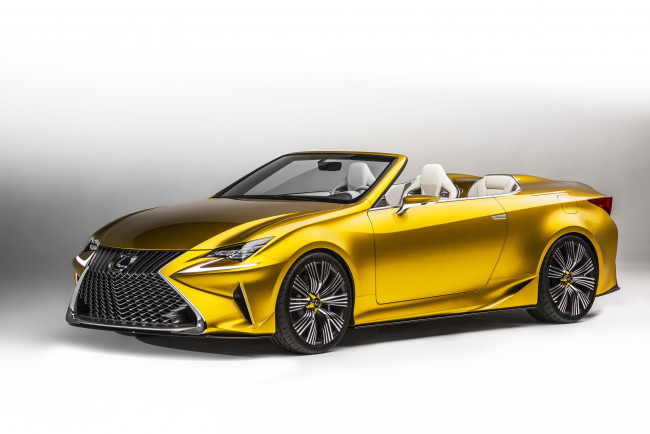 Обои картинки фото автомобили, lexus, concept, lf-c2, желтый, 2014г