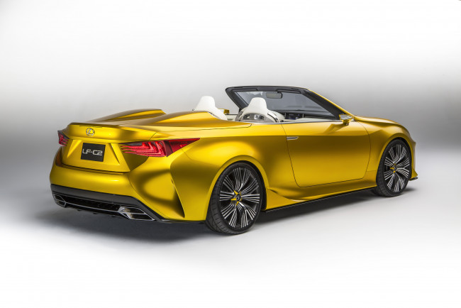 Обои картинки фото автомобили, lexus, желтый, concept, lf-c2, 2014г