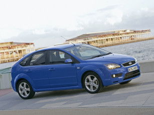 Картинка автомобили ford синий au-spec zetec 5-door focus