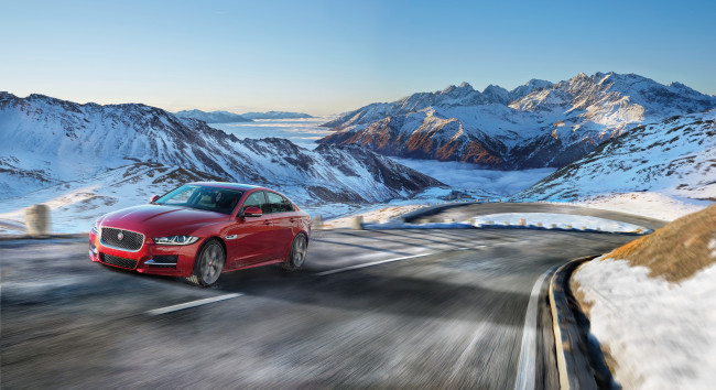 Обои картинки фото автомобили, jaguar, r-sport, xe, 2015г, awd