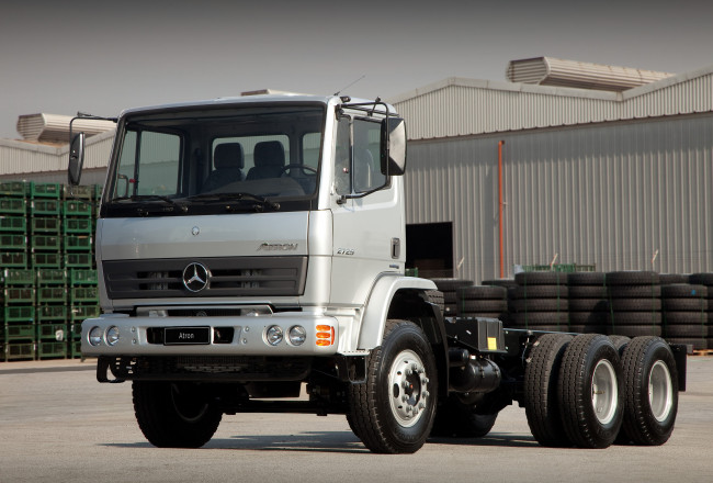 Обои картинки фото автомобили, mercedes trucks, 2729, atron, mercedes-benz