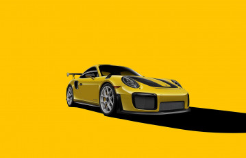 обоя автомобили, porsche, backgraund, vag, yellow, gt2